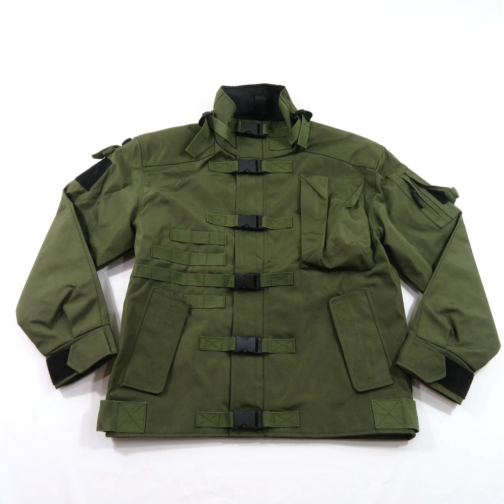 Men's Military Jacket Motorcycle Tactical Jacket for Men Multi-Pockets Coat Sz M